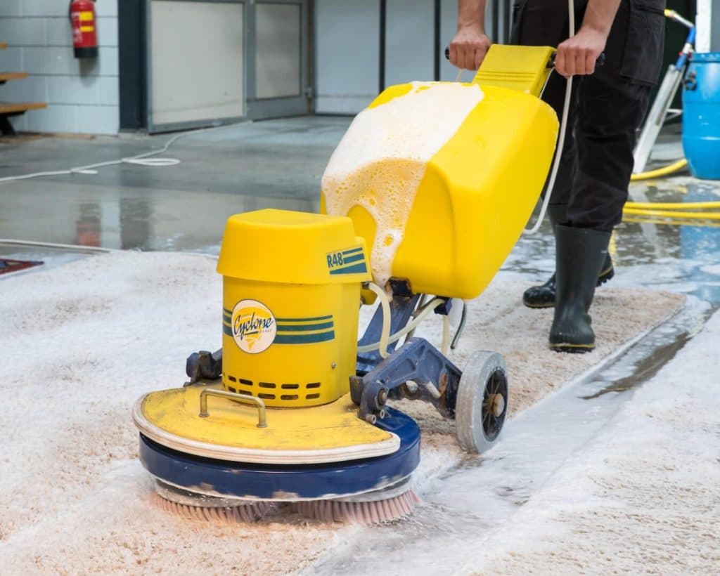 Professionele vloerkleedreiniging in onze wasserij