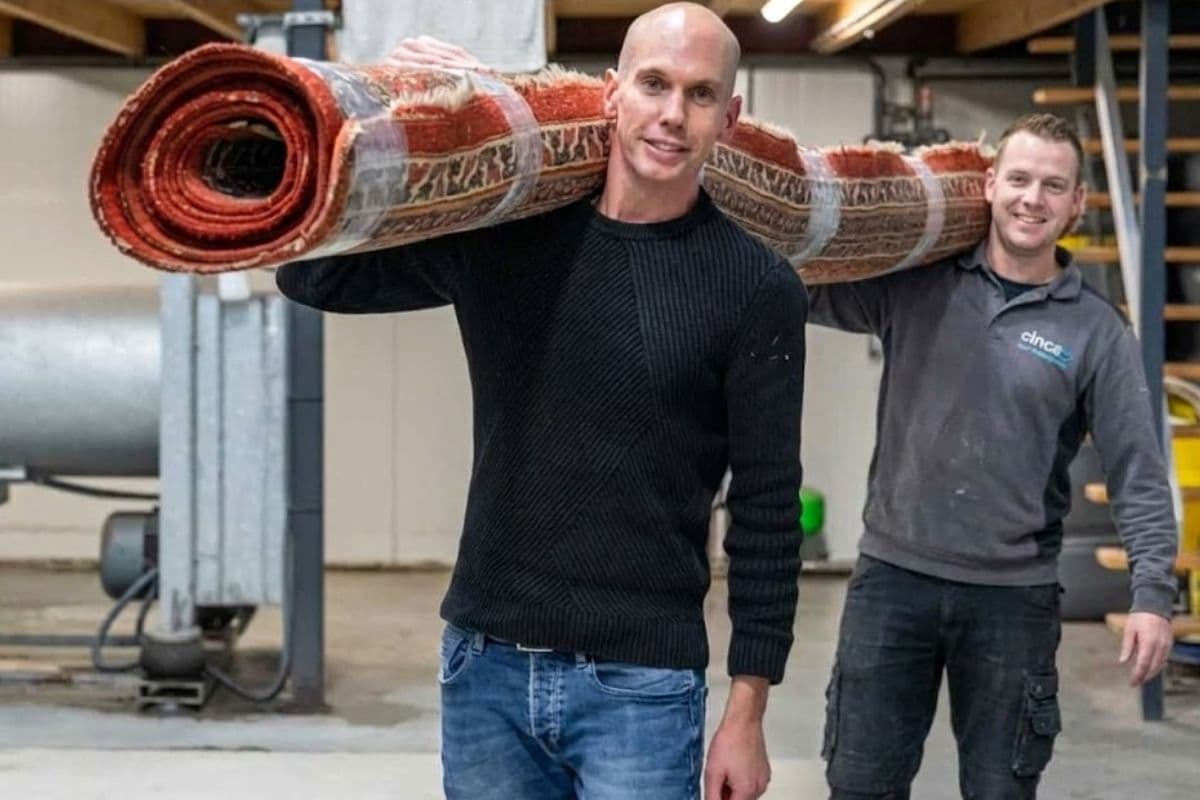 Willem en Albert in de wasserij